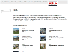 Tablet Screenshot of koeln.zueblin.de